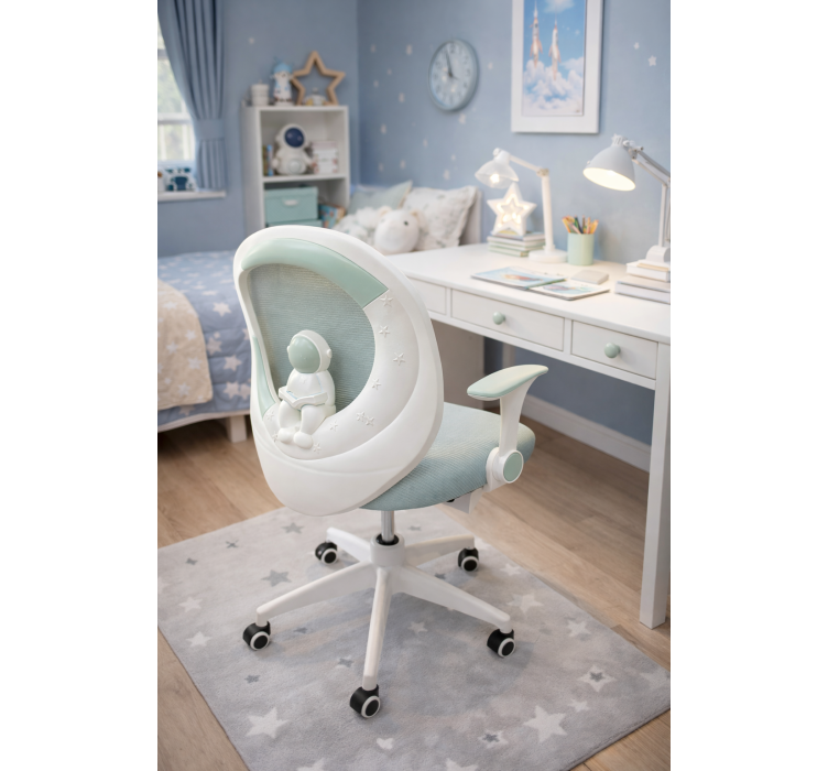Крісло обертове дитяче PERFECT KIDS ASTRONAUT GREEN7